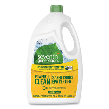 Seventh Generation® Natural Automatic Dishwasher Gel, Lemon, Jumbo 70 Oz Bottle, 6-ct freeshipping - TVN Wholesale